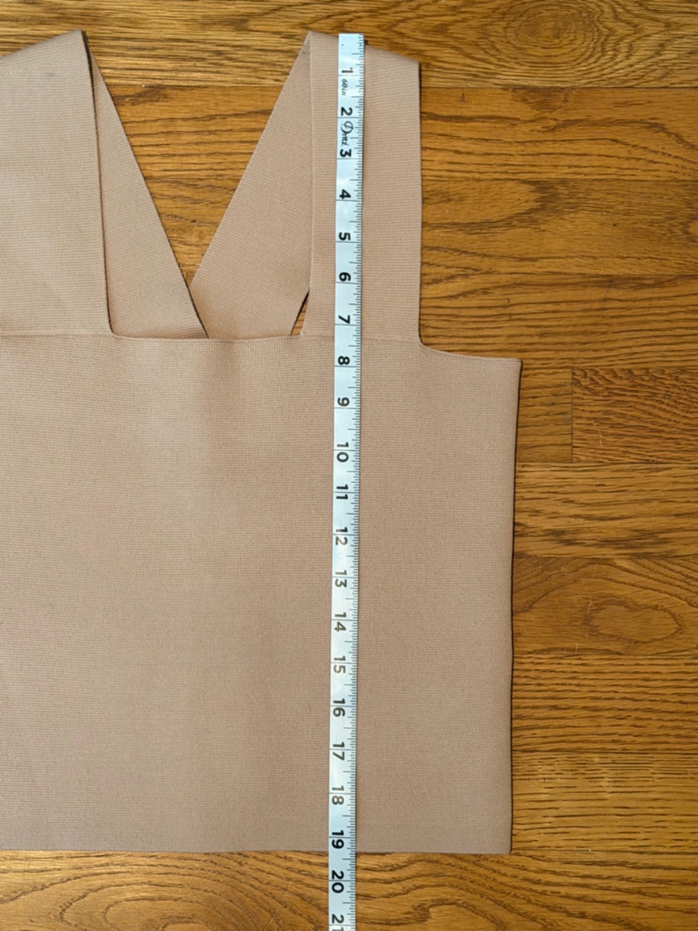 House of Harlow 1960 Compression Knit Tank NWT Toasted Almond Wide Strap Top - Picture 11 of 15